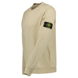 Stone Island Ribbed Detailed Crewneck Sweatshirt Desert - Boinclo - Outlet Sale Under Retail