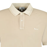 Woolrich Stitched Logo Polo T - Shirt Beige - Boinclo ltd - Outlet Sale Under Retail