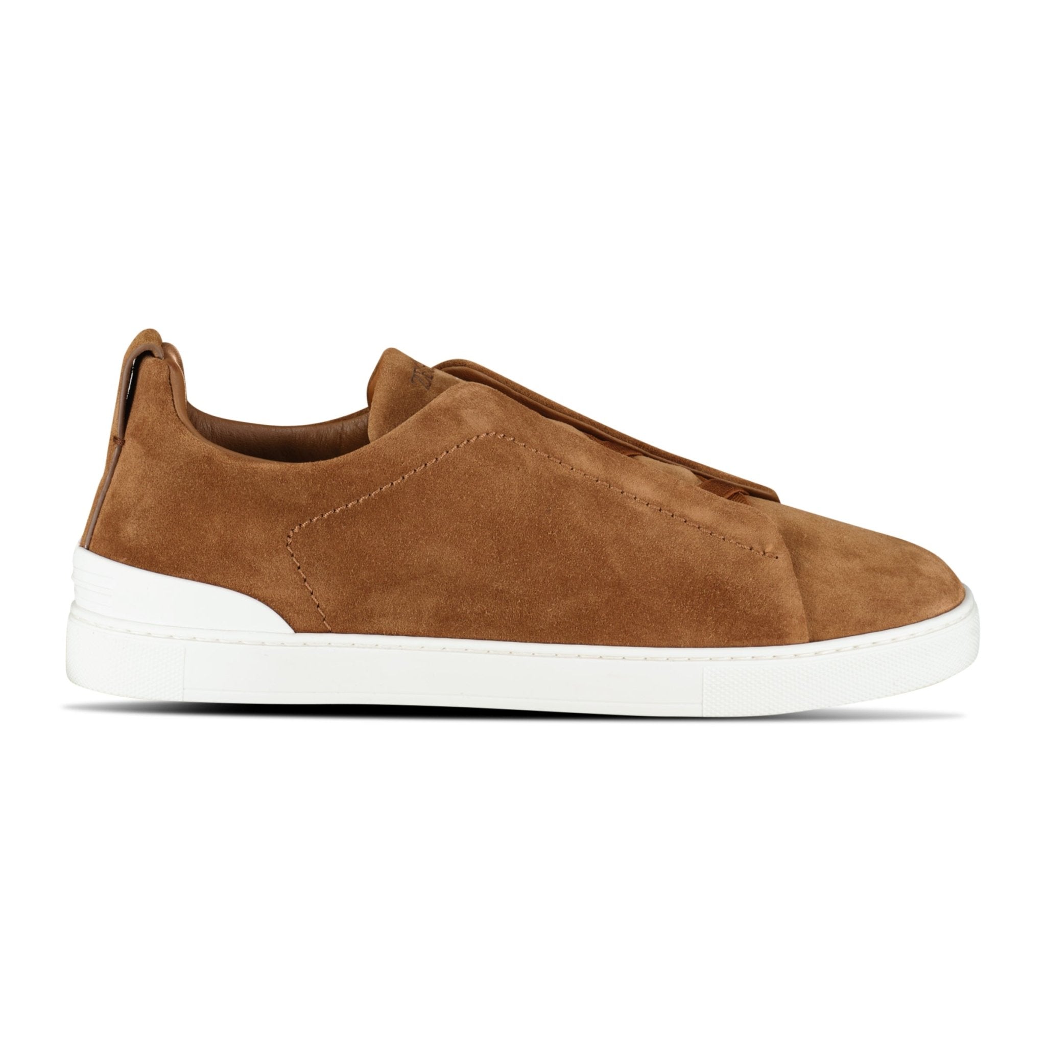 Color variation of Triple Stitch Trainers Tobacco Brown Suede