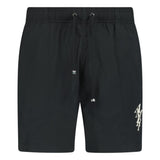 Amiri Staggered Logo-Print Drawstring Swim Shorts Black - Boinclo ltd - Outlet Sale Under Retail