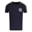 Aquascutum Check Stripe T-Shirt Navy - Boinclo ltd - Outlet Sale Under Retail