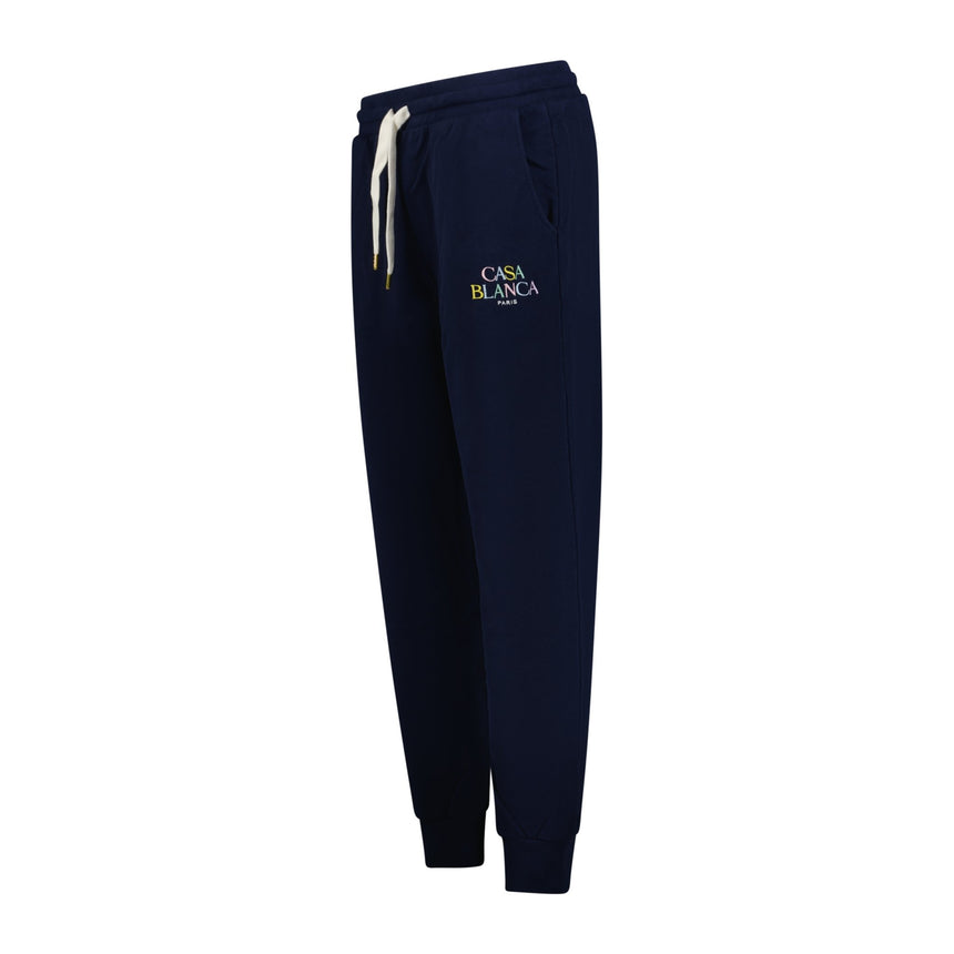 Casablanca Loopback Writing Logo Sweatpants Navy - Boinclo ltd - Outlet Sale Under Retail