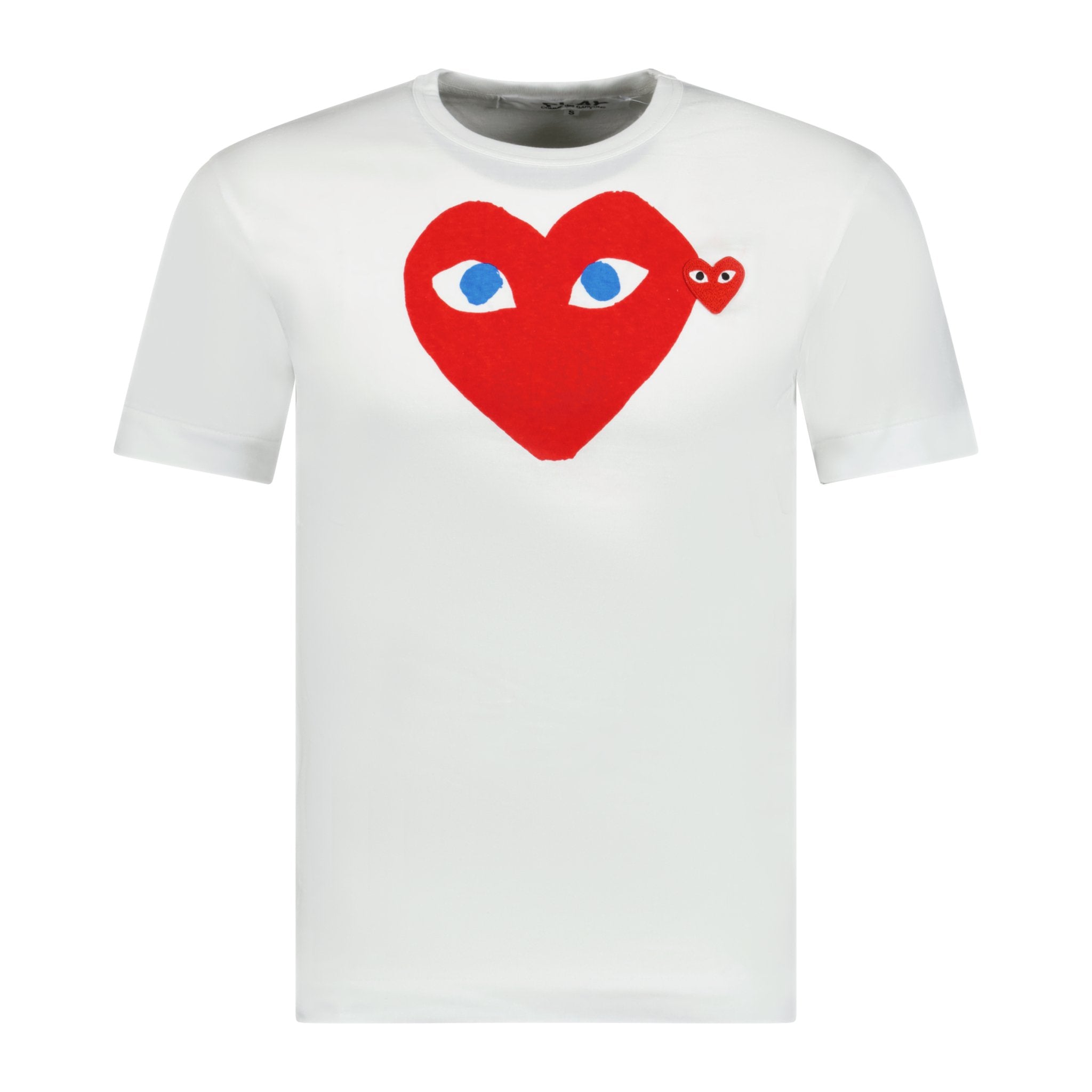 Color variation of Big Print Red Heart T-Shirt White