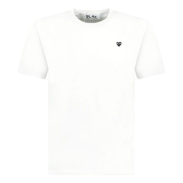 Color variation of Small Black Stitch Heart T-Shirt White