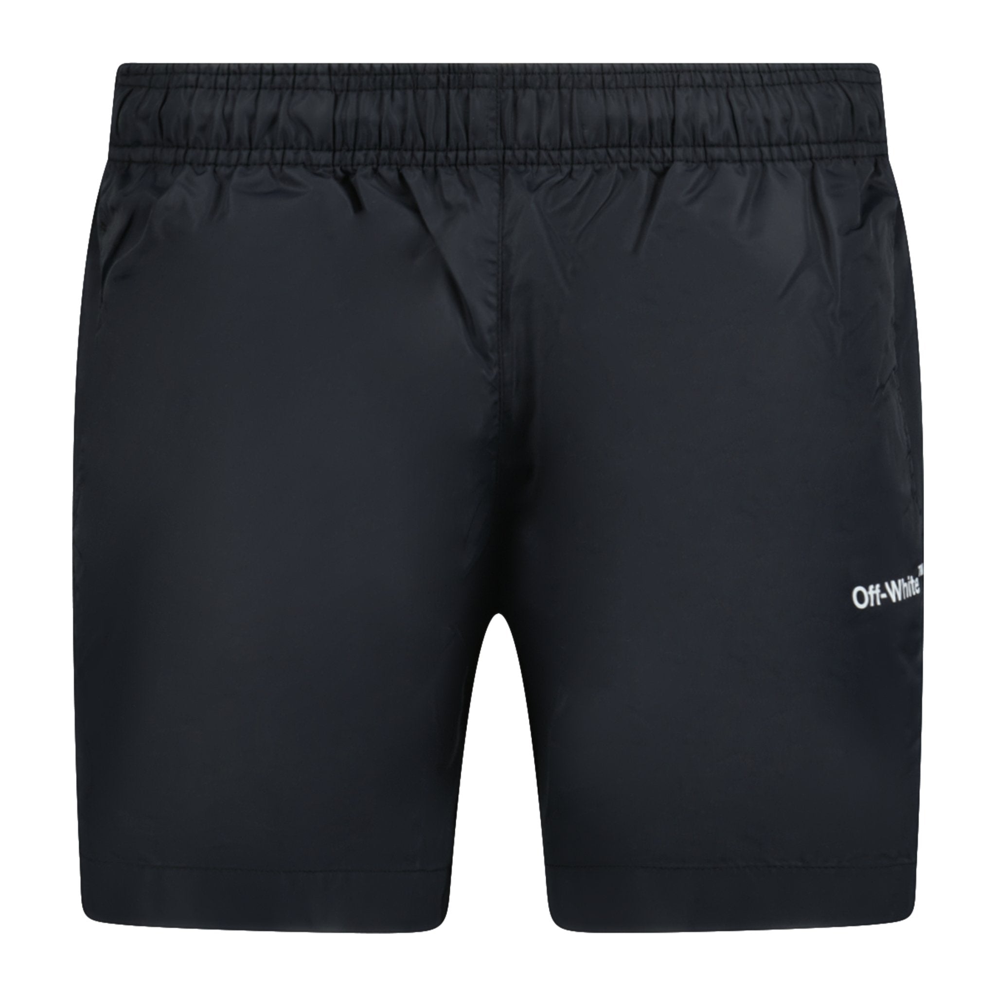 Color variation of Arrow Design Swim Shorts Black