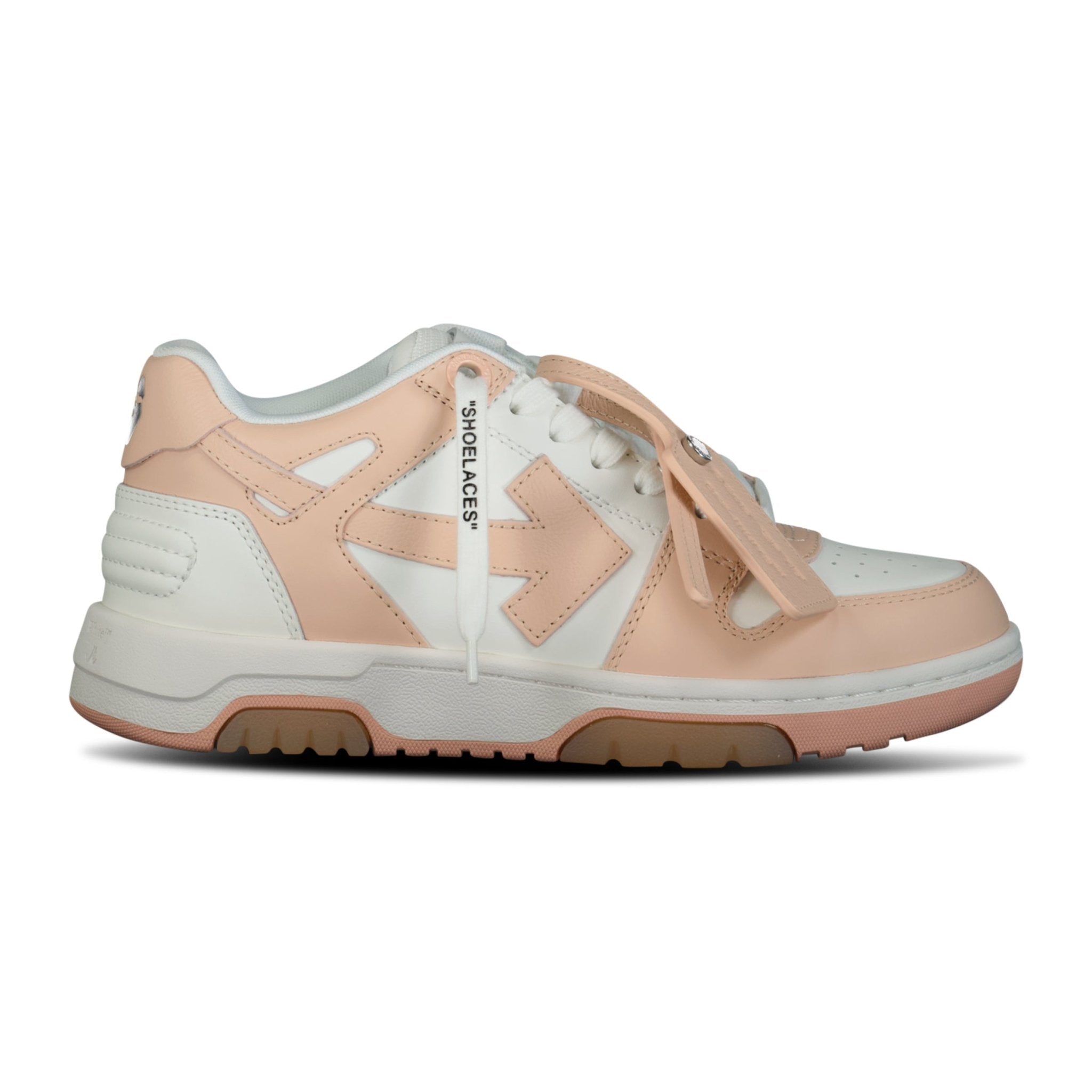 Color variation of Out Of Office Calf Leather Trainer White & Powder Pink